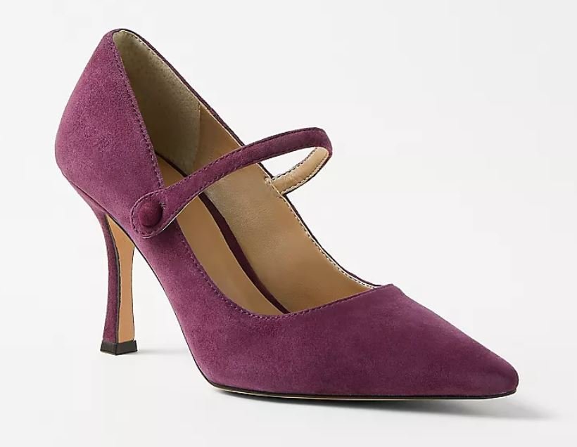 Plum Rose Ann Taylor MaryJane Pumps.JPG