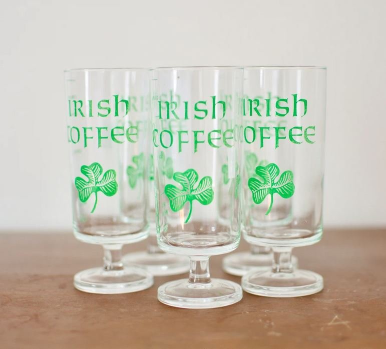 Set of 5 Irish Coffee Glasses 