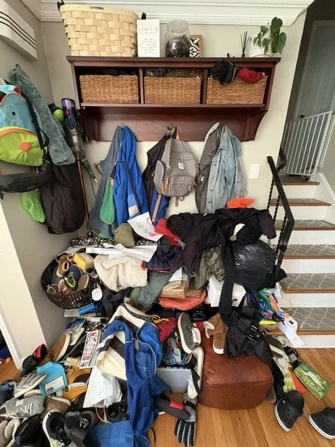 MUDROOM BEFORE / AFTER 