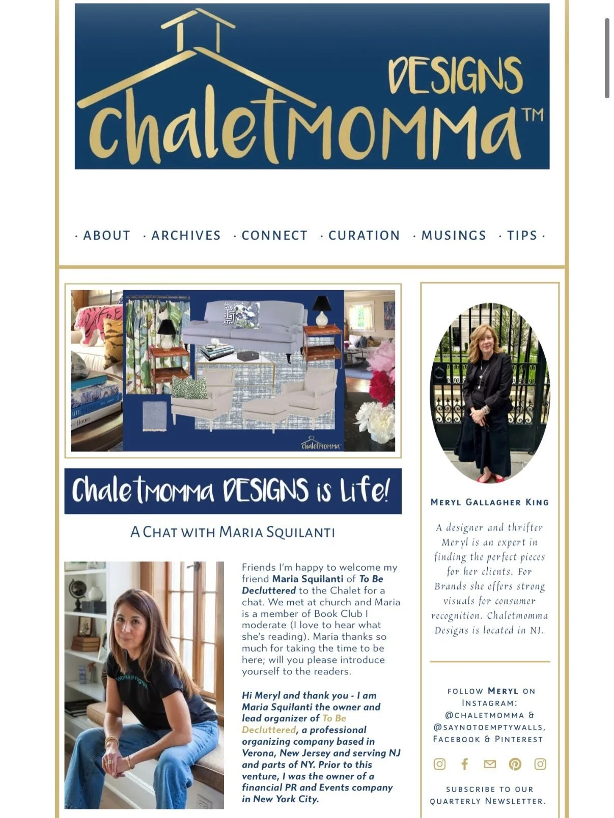 Friends! This month&rsquo;s feature is business owner and decluttering maven Maria Squilanti @tobedecluttered - Maria and I met through church and share a love of reading. If you live in the New Jersey Tri-State area her business @tobedecluttered is 
