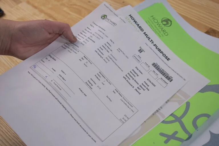 Your bill of sale will include a pattern number needed for re-ordering.