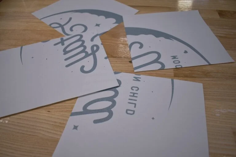 Testing print your order before beginning application.