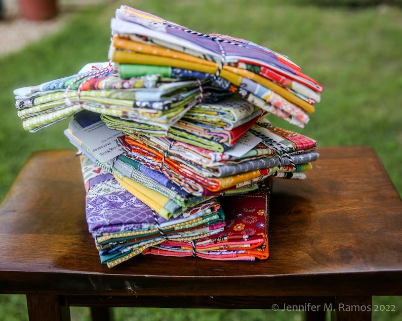 Set of 4 patchwork cloth napkins