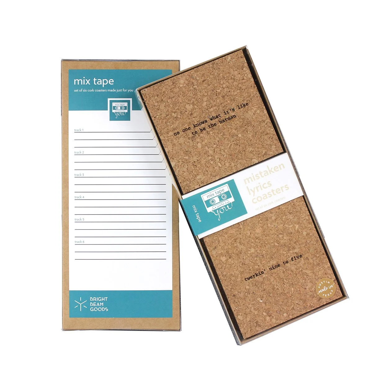 Custom Mistaken Lyrics Coaster Set