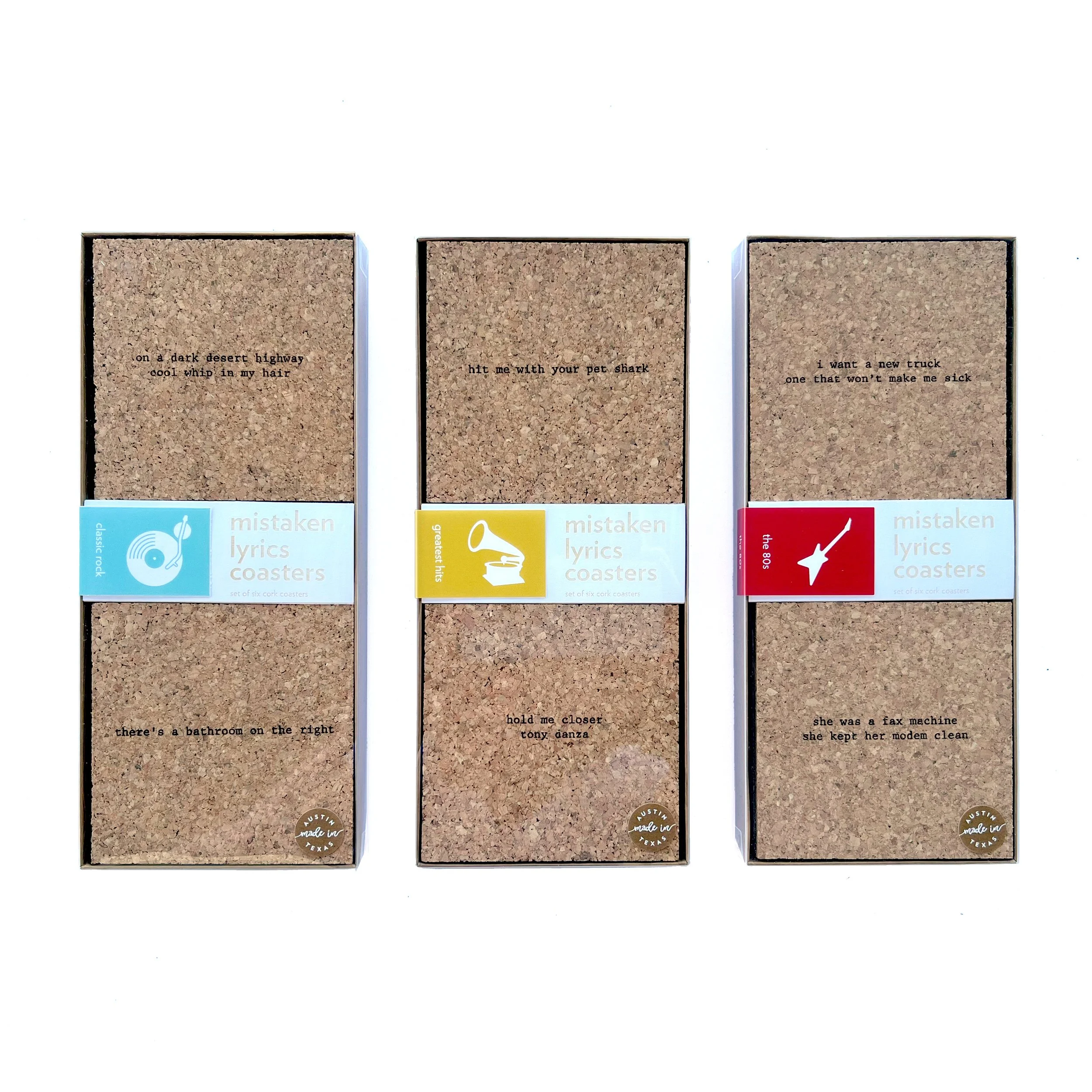 Mistaken Lyrics Coaster Bundle