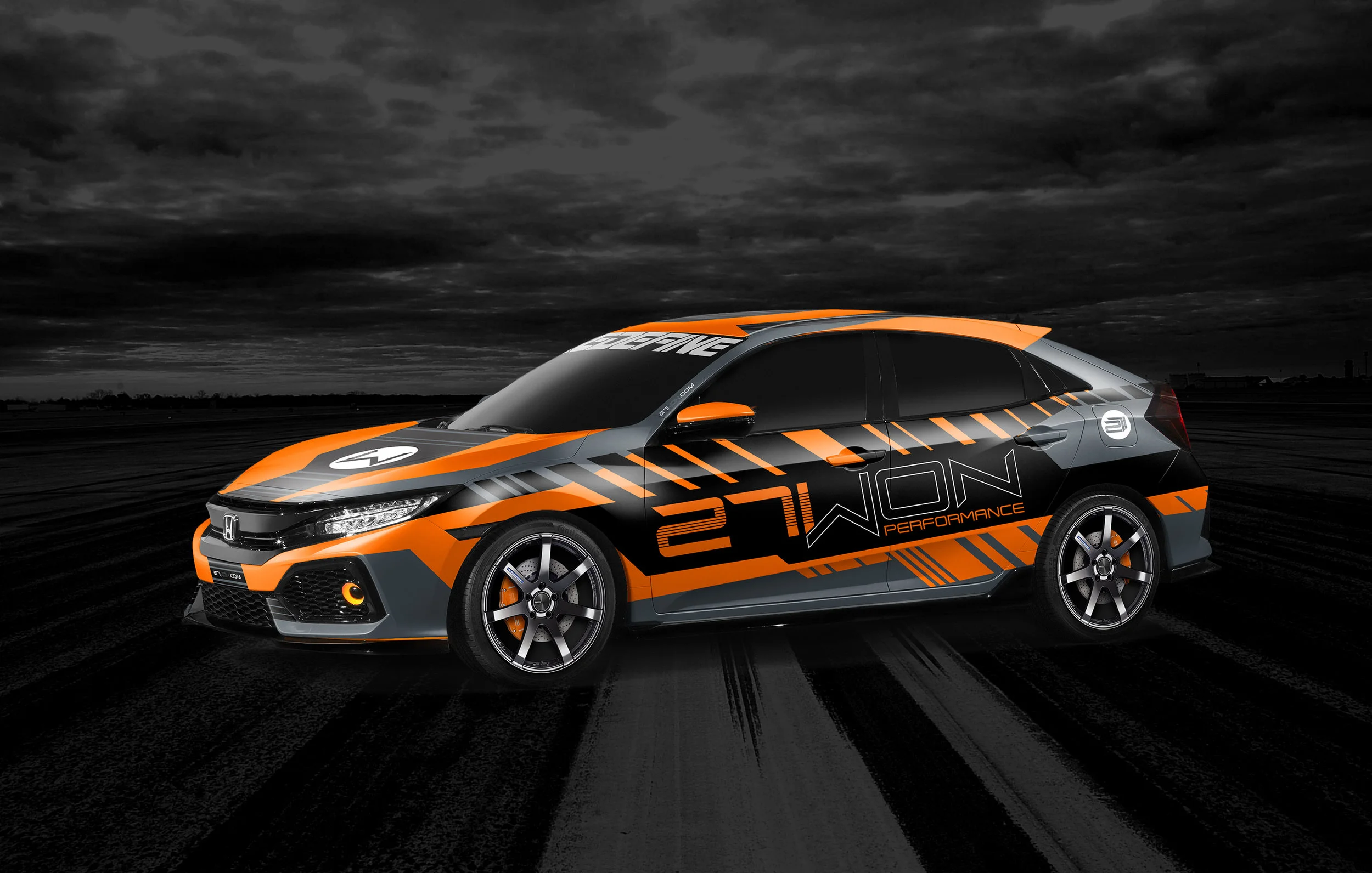 27WON Vehicle Wrap Mockup - 2017 Civic - Tarmac2.jpg