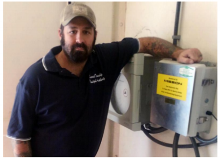 Anthony Griffith, lead sewer operator for STMA