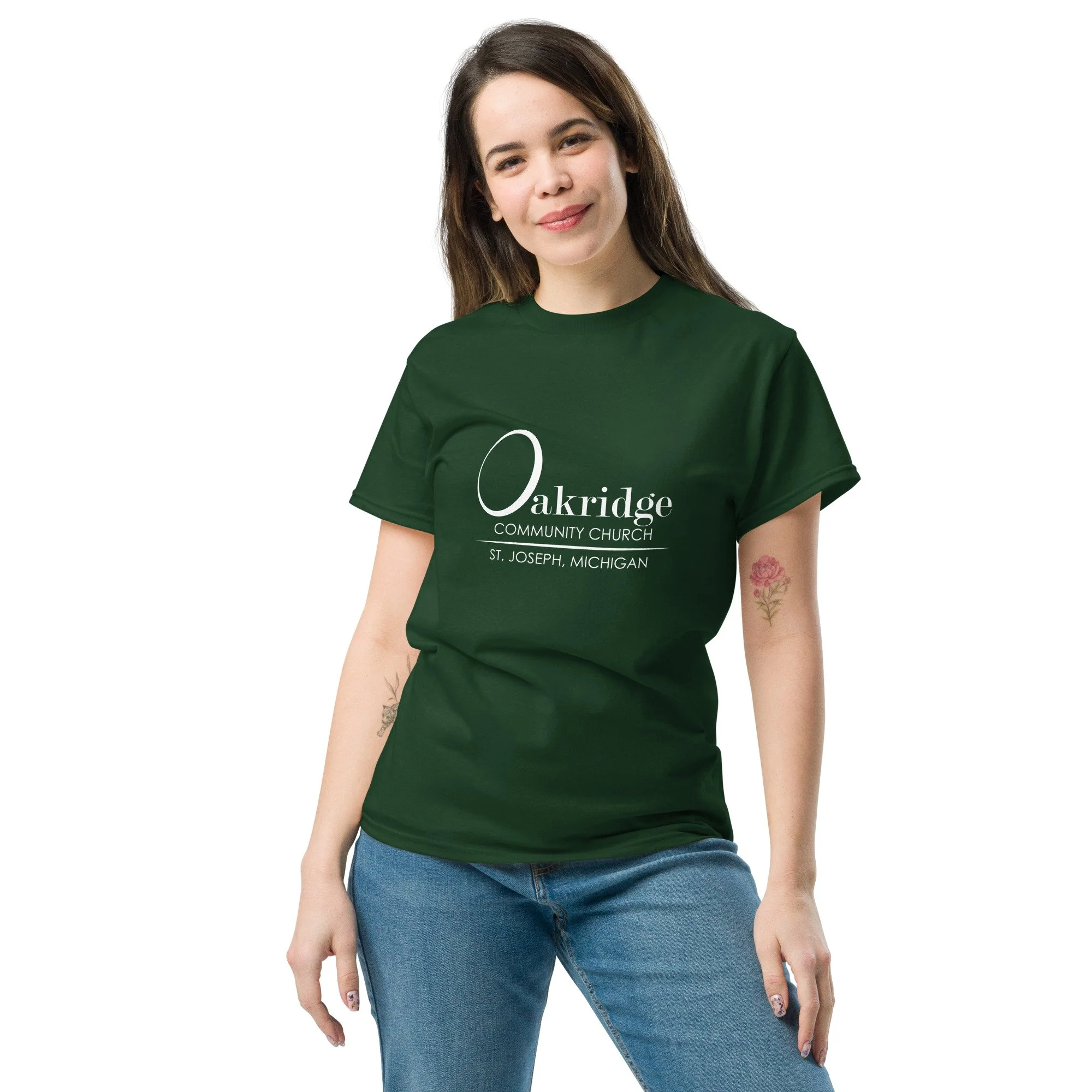 unisex-classic-tee-forest-green-front-68c0460054068.jpg
