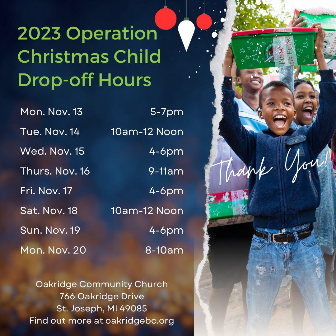 Operation christmas child dover pa dropoff
