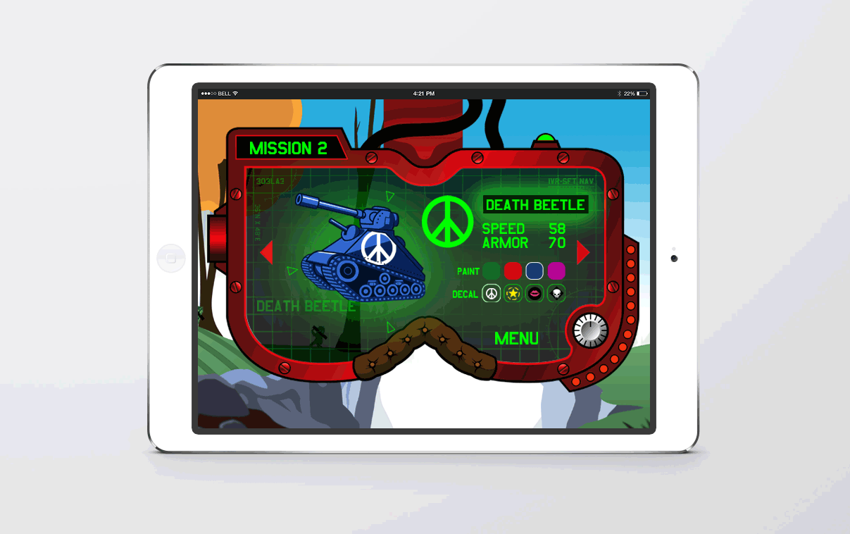Choose Tank | Tanks of Fury | Iversoft Solutions