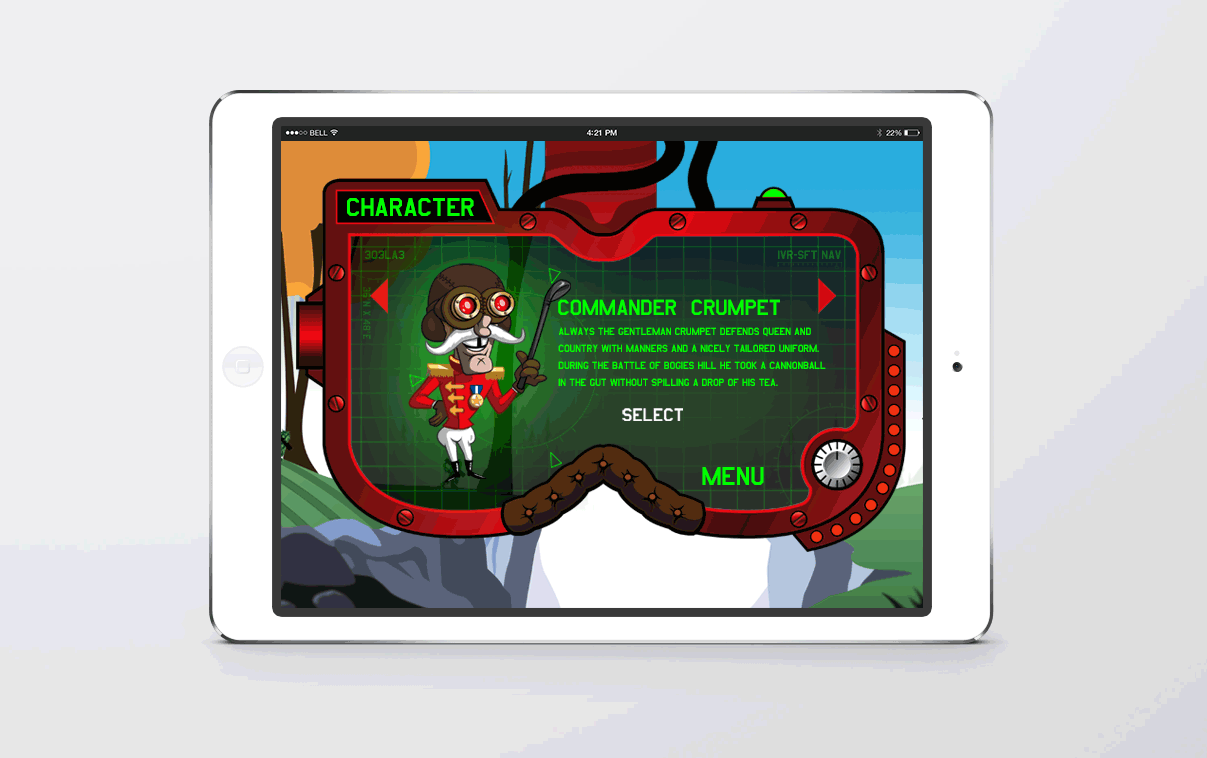 Choose Character | Tanks of Fury | Iversoft Solutions