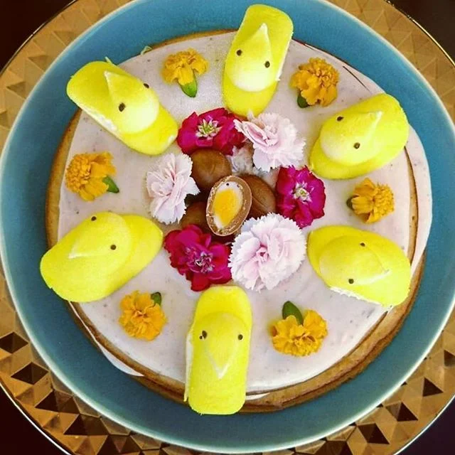 Happy Easter #peeps 🐥 . . . . . #tb to cakes I've made... #eastertreats #easterbaking #halfbakedharvest #baking #cakes #thelittlelocavore #spring #cheesecake