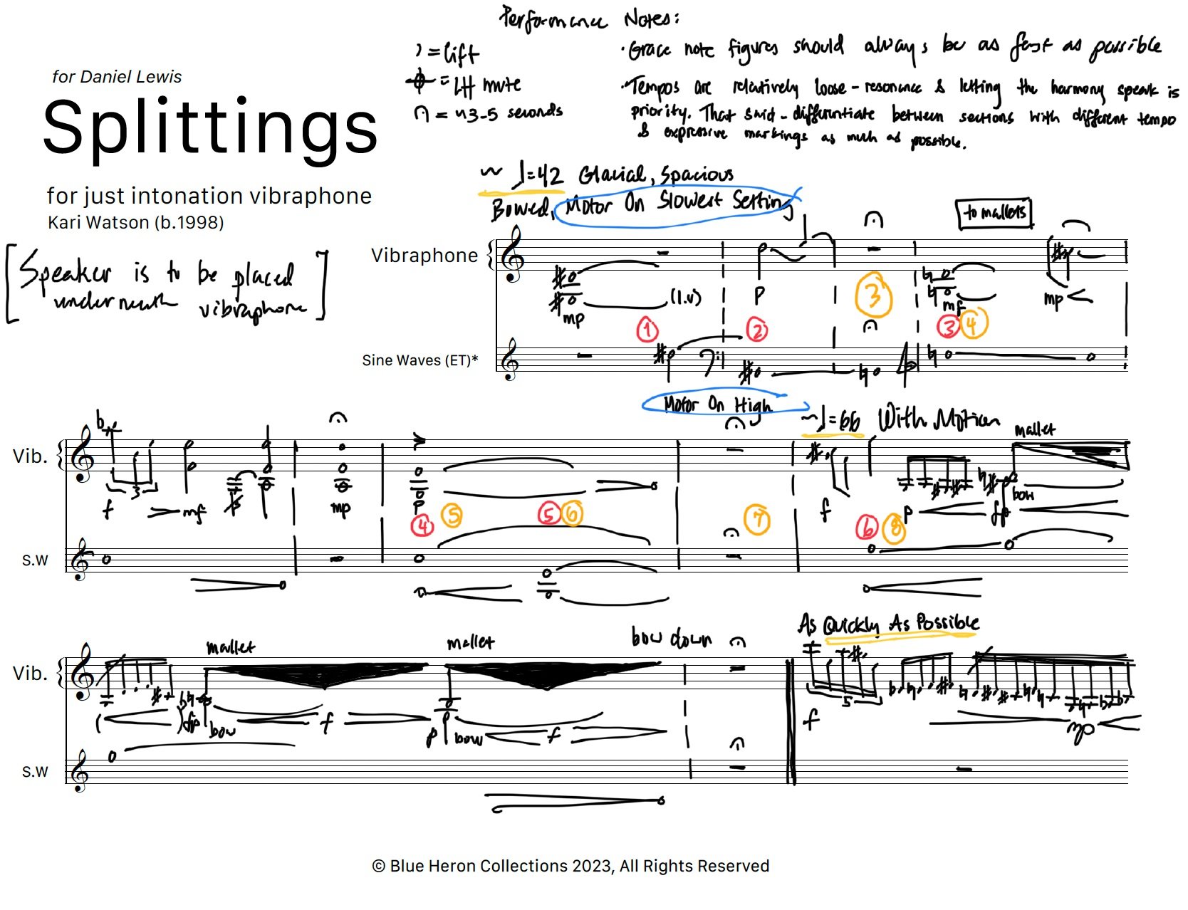 Splittings, for JI vibraphone and electronics (2023)