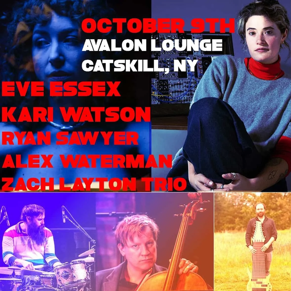 🔶Oct 9 🔶 @theavalonlounge in Catskill NY! So excited to be a part of this bill with @seevexes @zachlayton @ryans_riddim @waterman64!