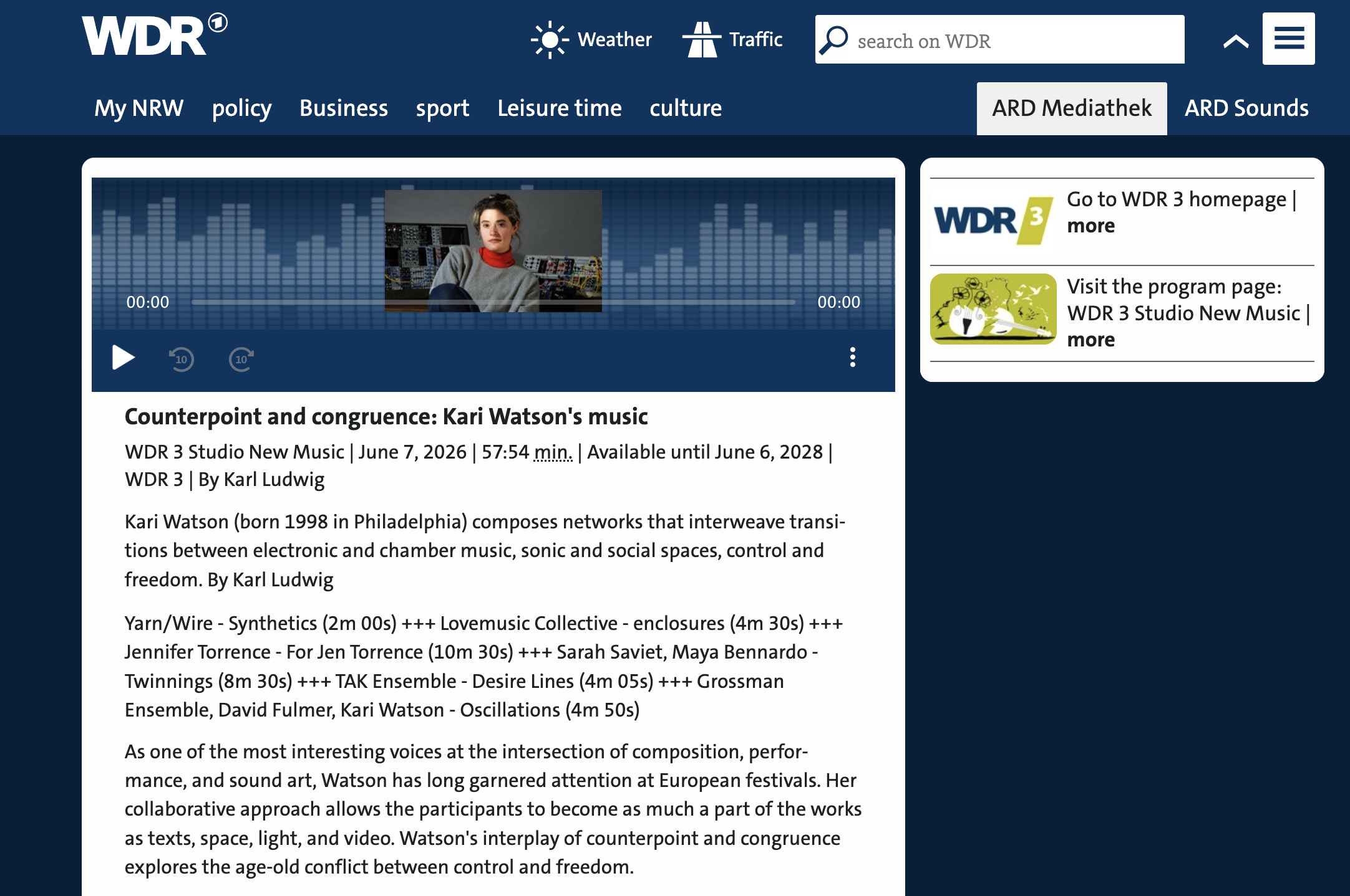 WRD Radio Interview and Profile