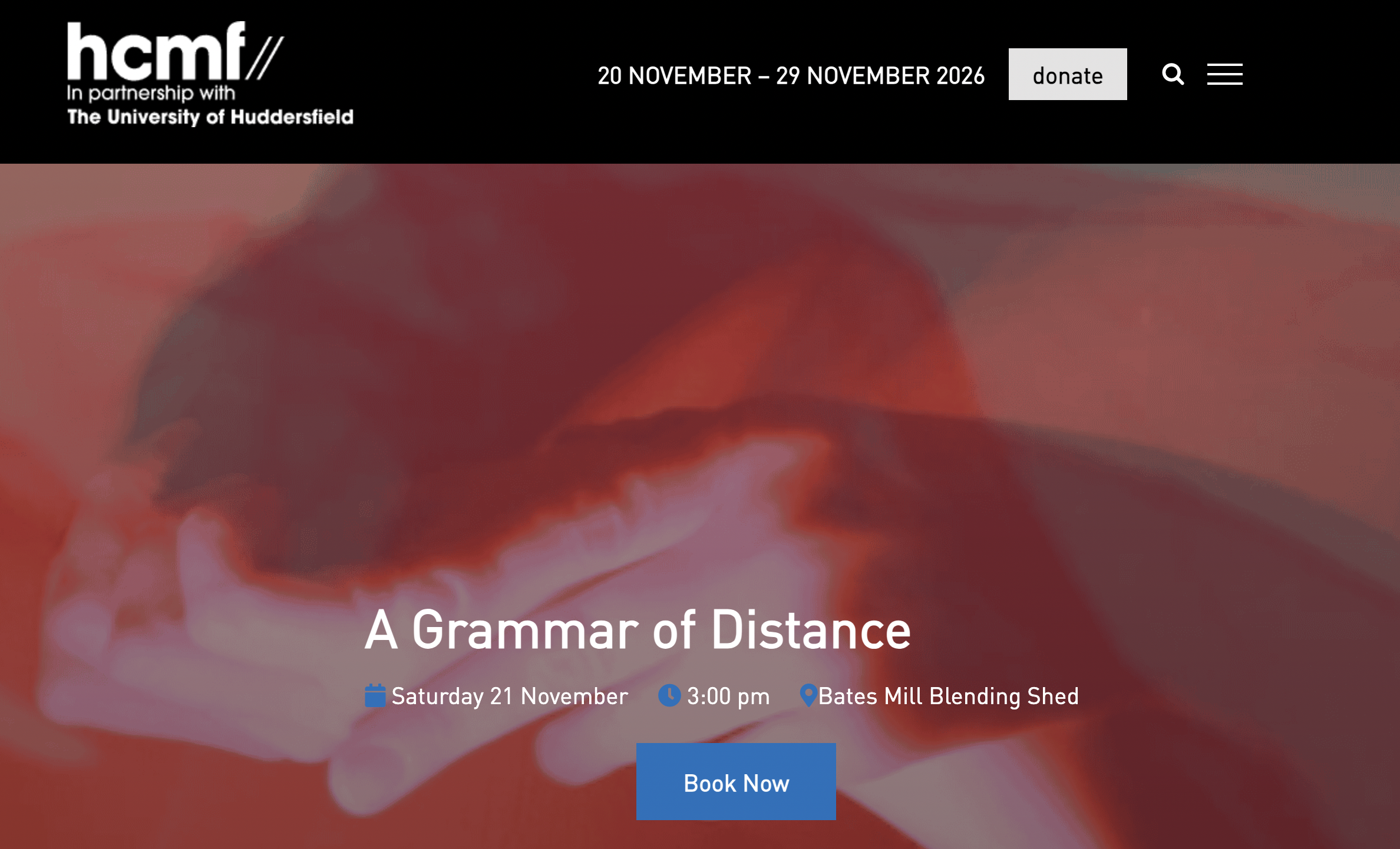 hcmf// premier of A Grammar of Distance 