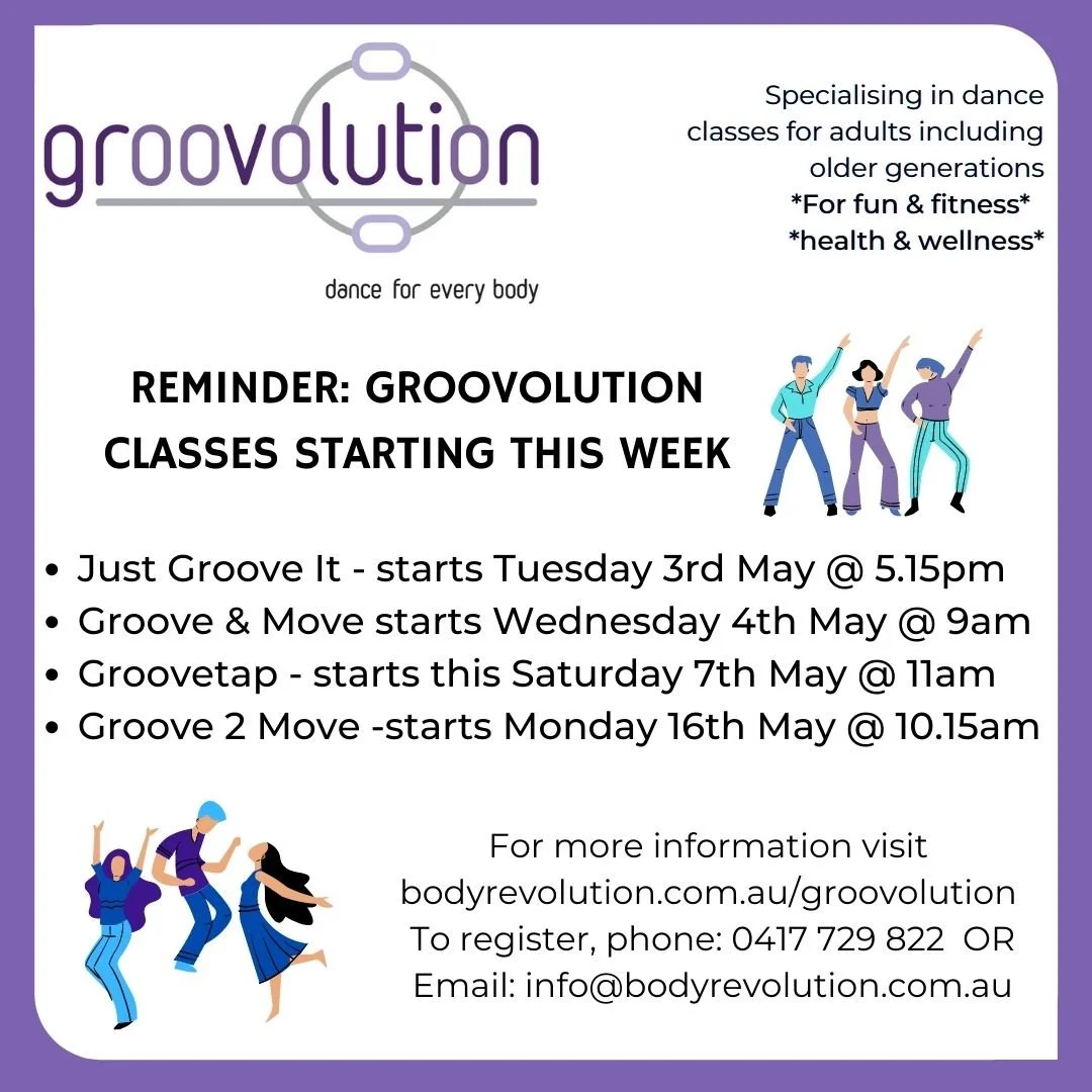Groovolution Classes for Term 2, 2022