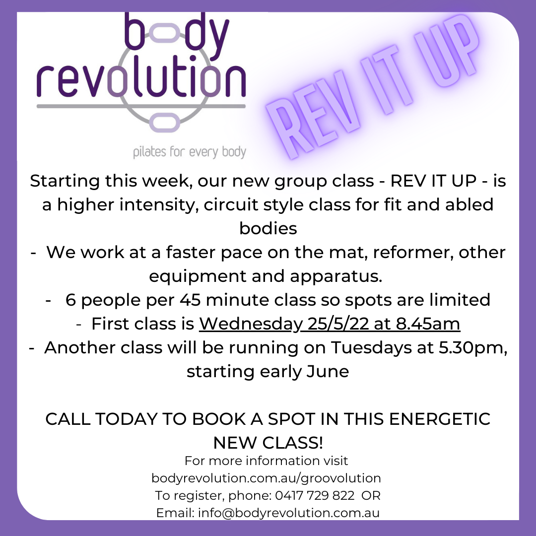 REV IT UP - our new circuit class