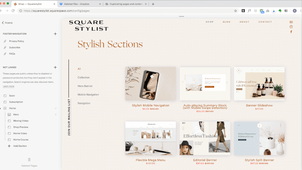 How to duplicate Squarespace Sites — Squarestylist