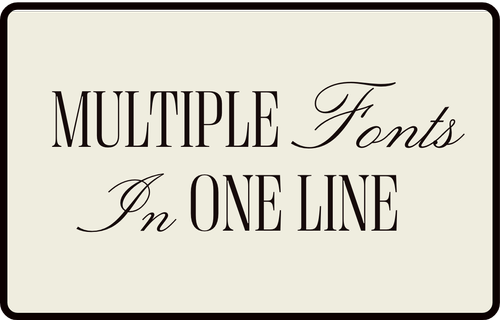 Font Inner Line Add multiple fonts in one line - Squarespace Tutorial — Squarestylist