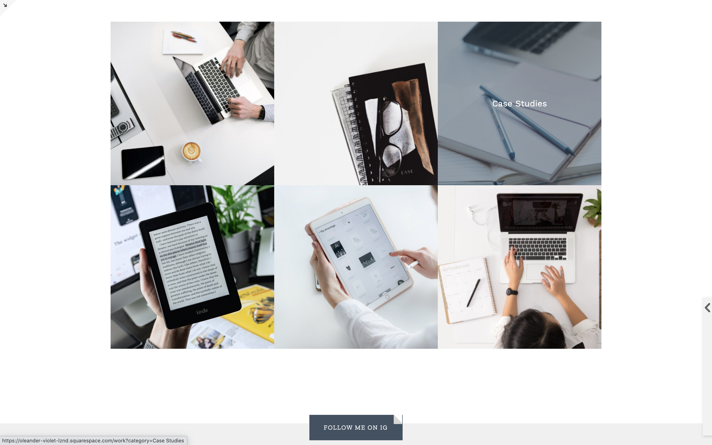 Grid Gallery Hover Overlay