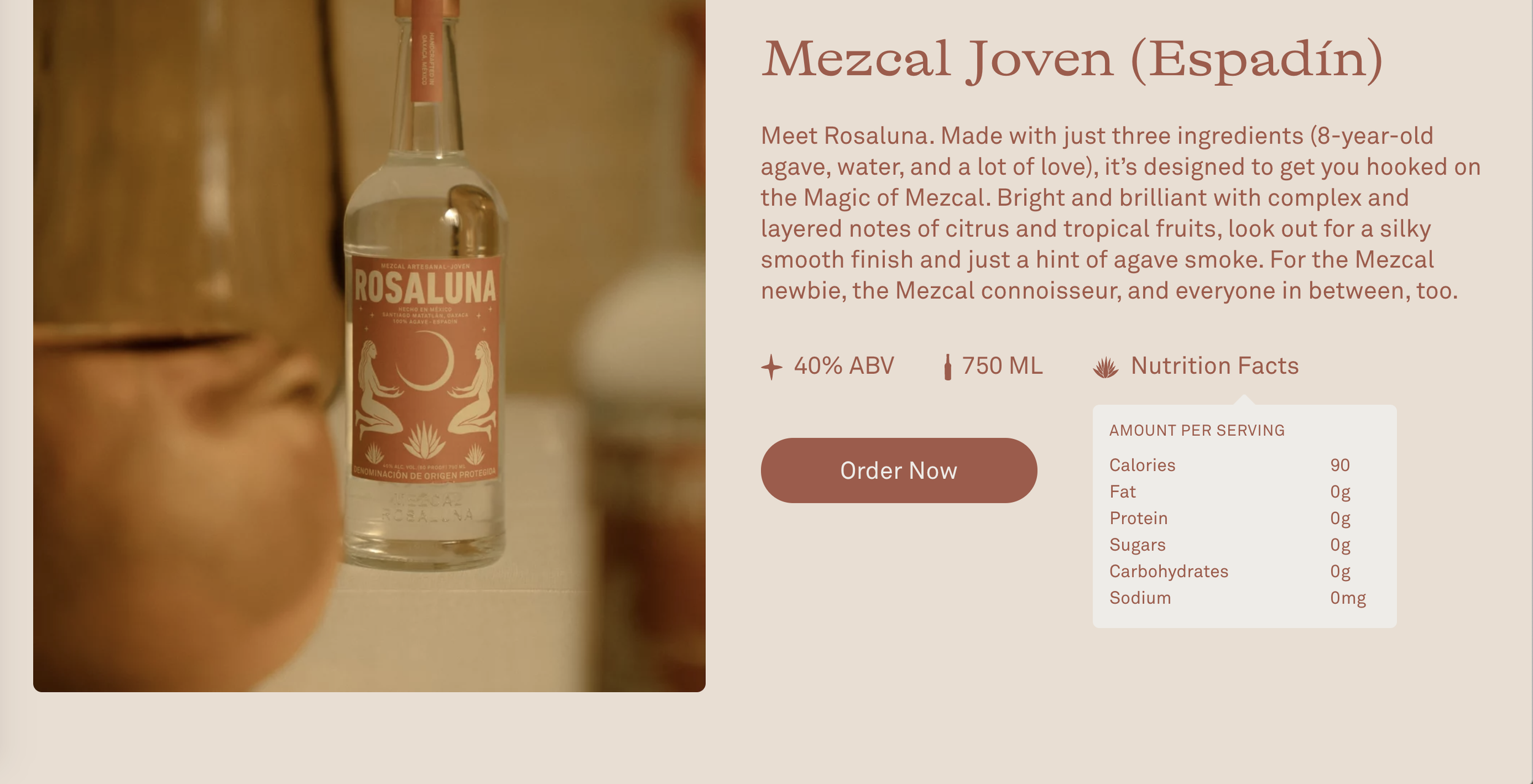 Product Info Reveal on Hover