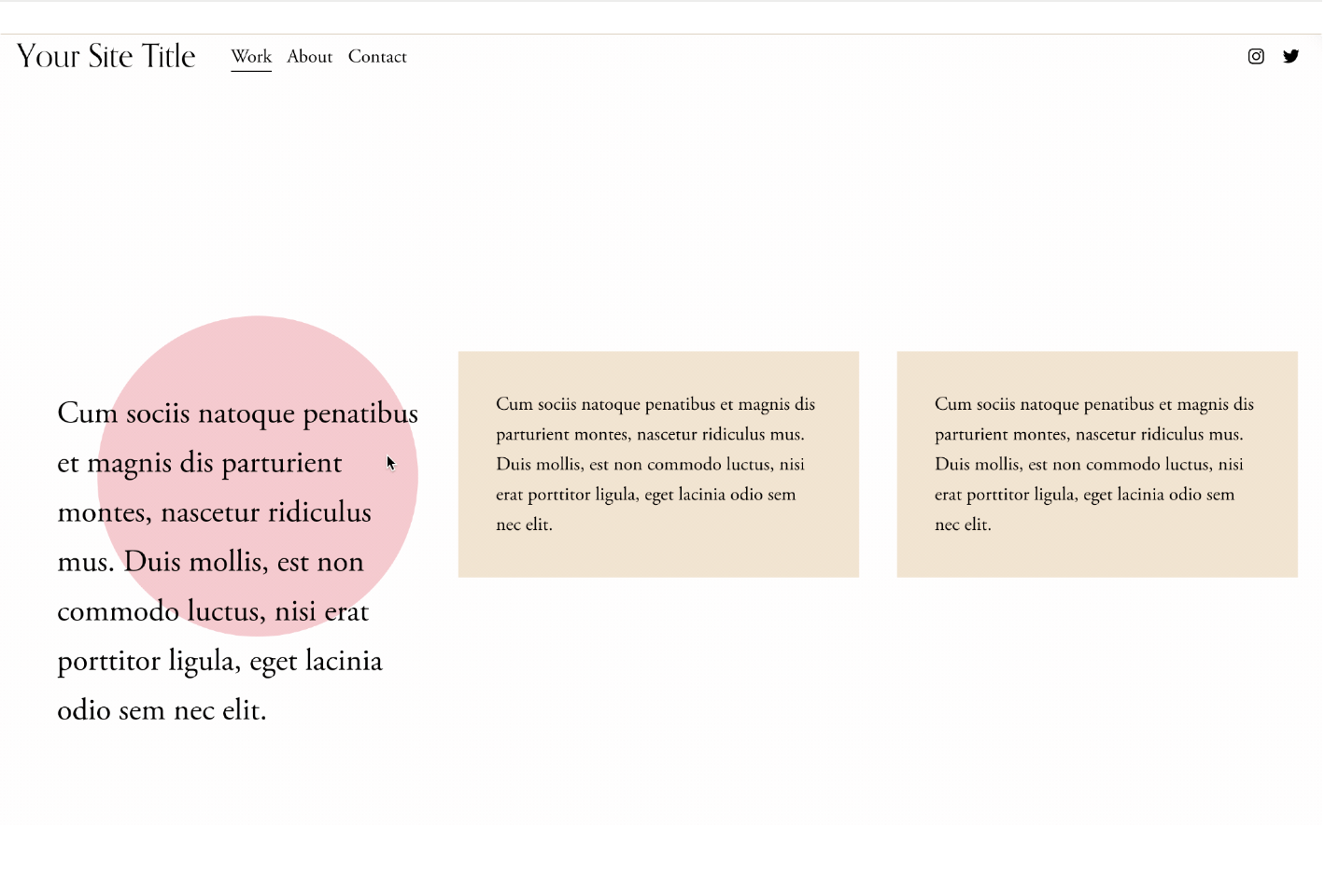 Animated Text Block Backgrounds — Squarestylist