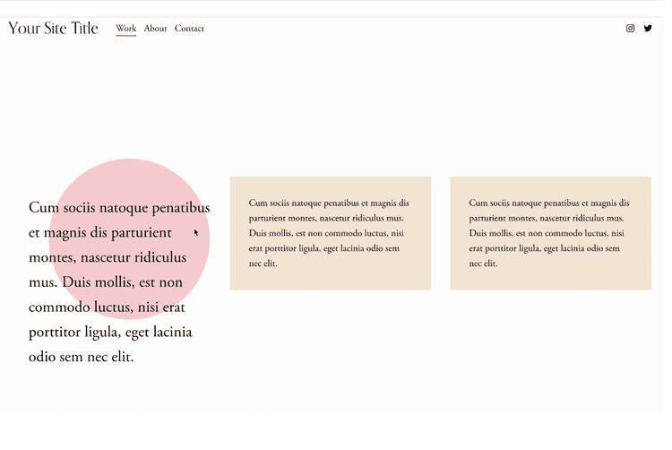 Animated Text Block Backgrounds — Squarestylist