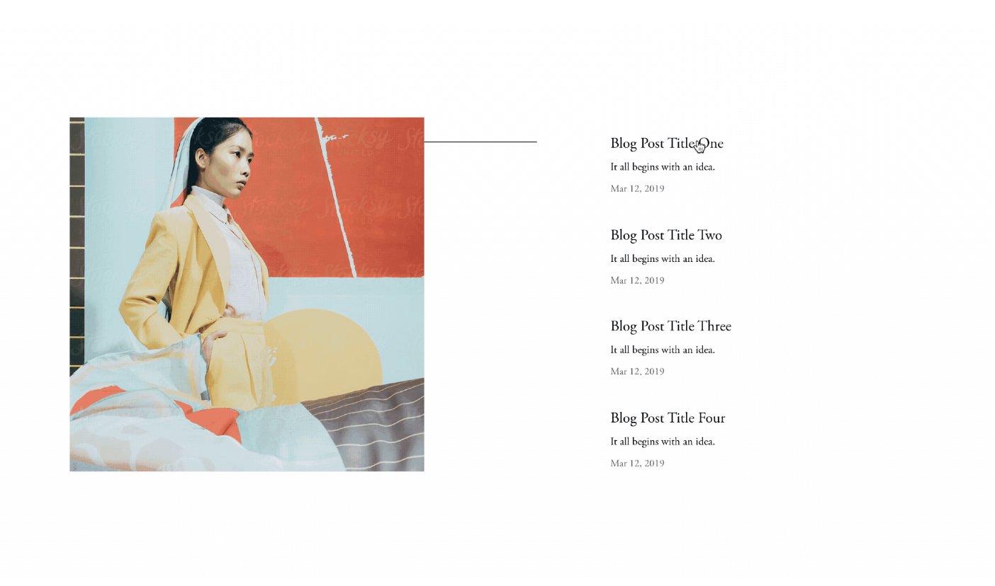 Image Reveal on Text Hover