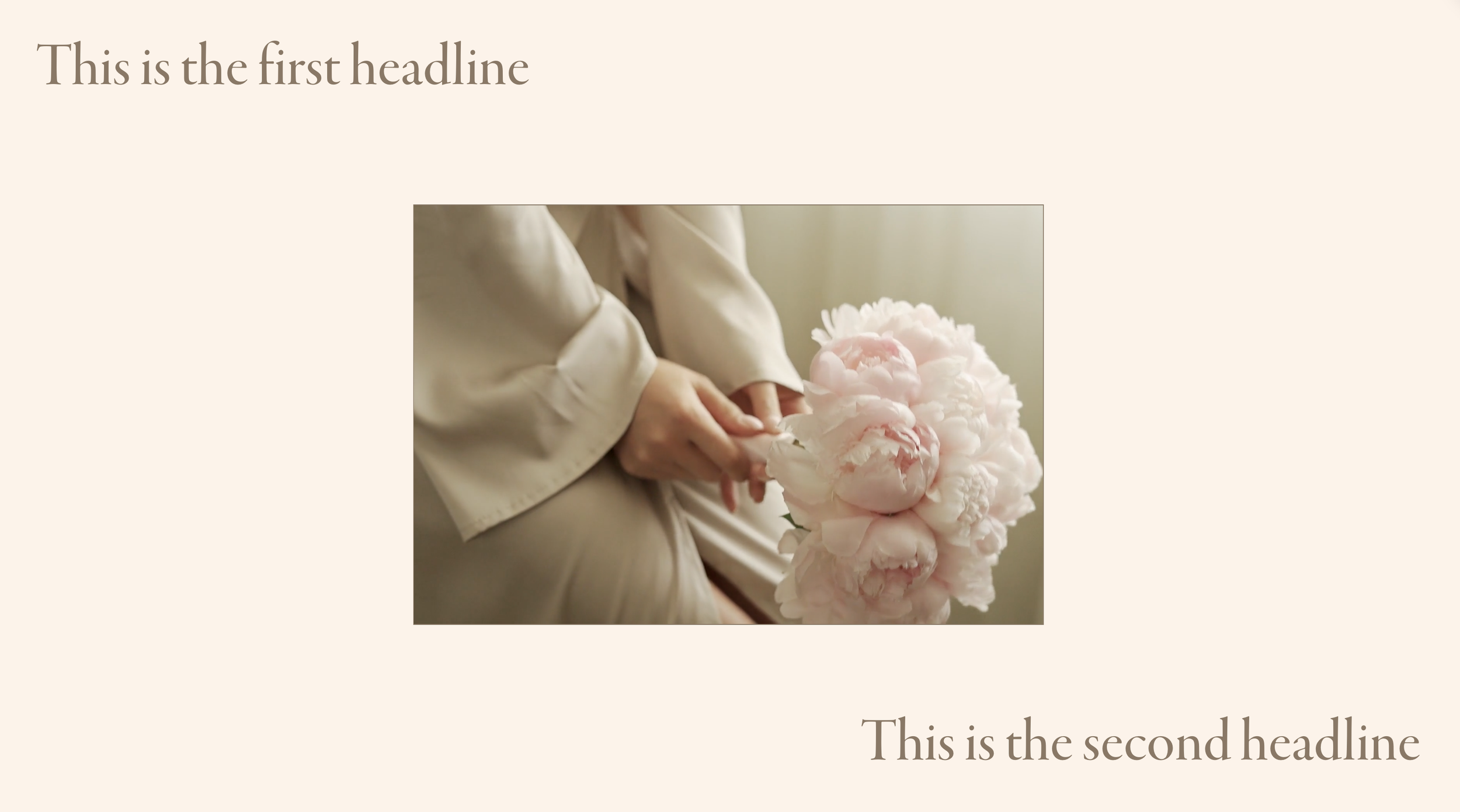 Centered Video Section Frame