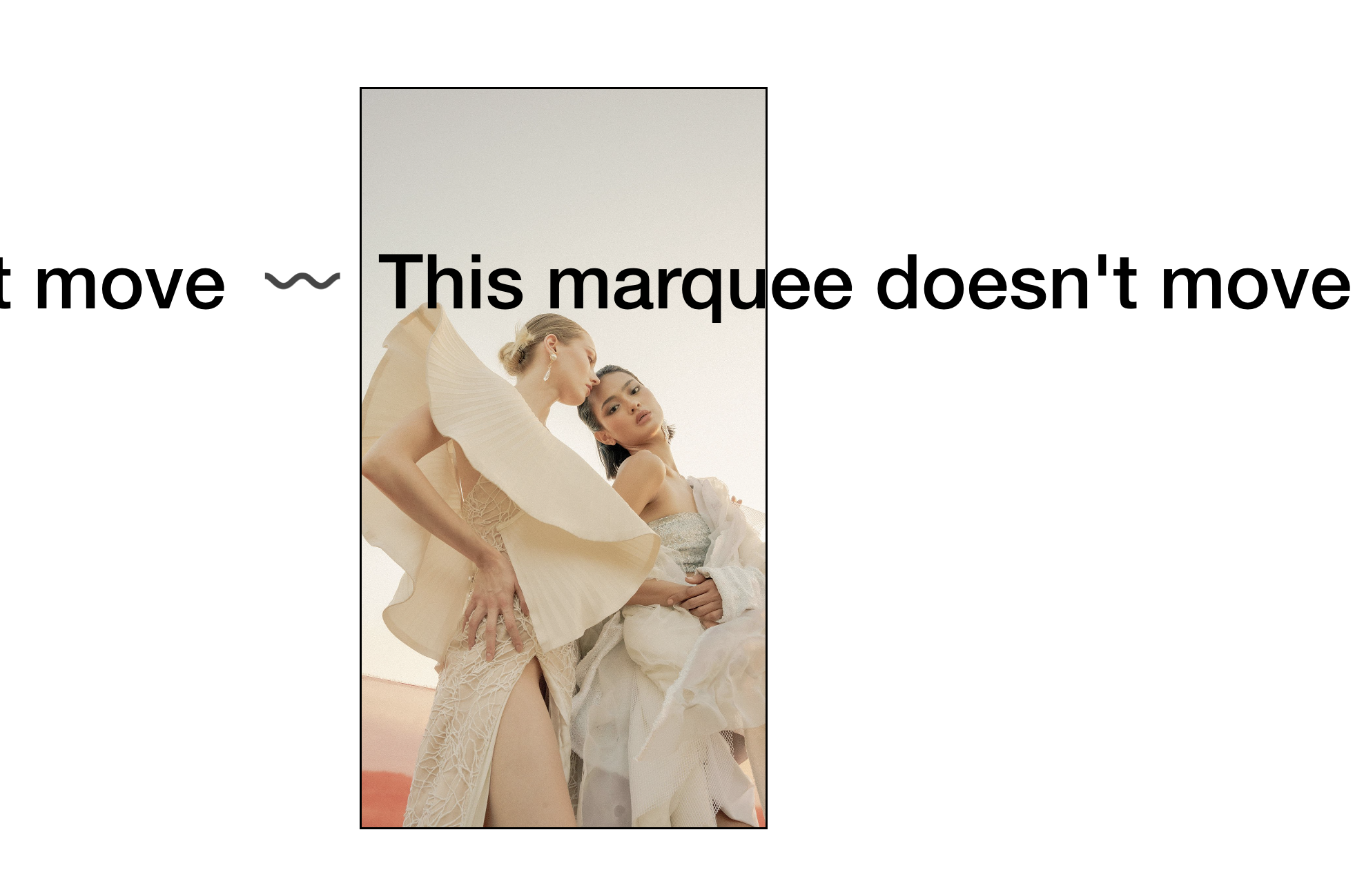 Static Scrolling Text Block (Stop Marquee Animation)