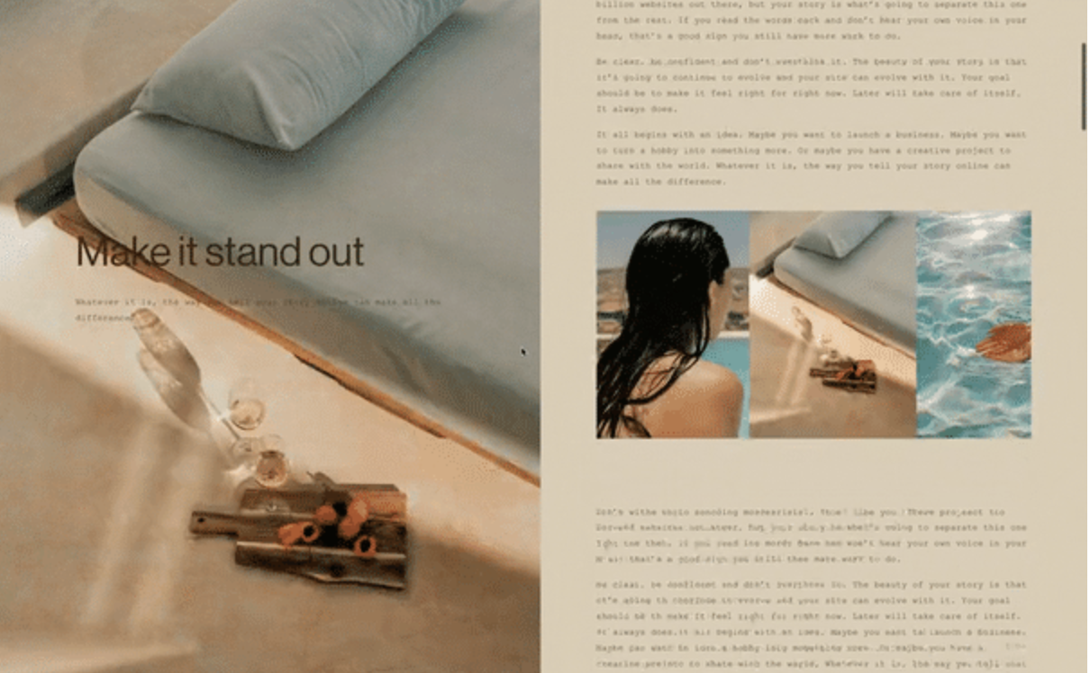 Sticky Scrolling Blog Layout