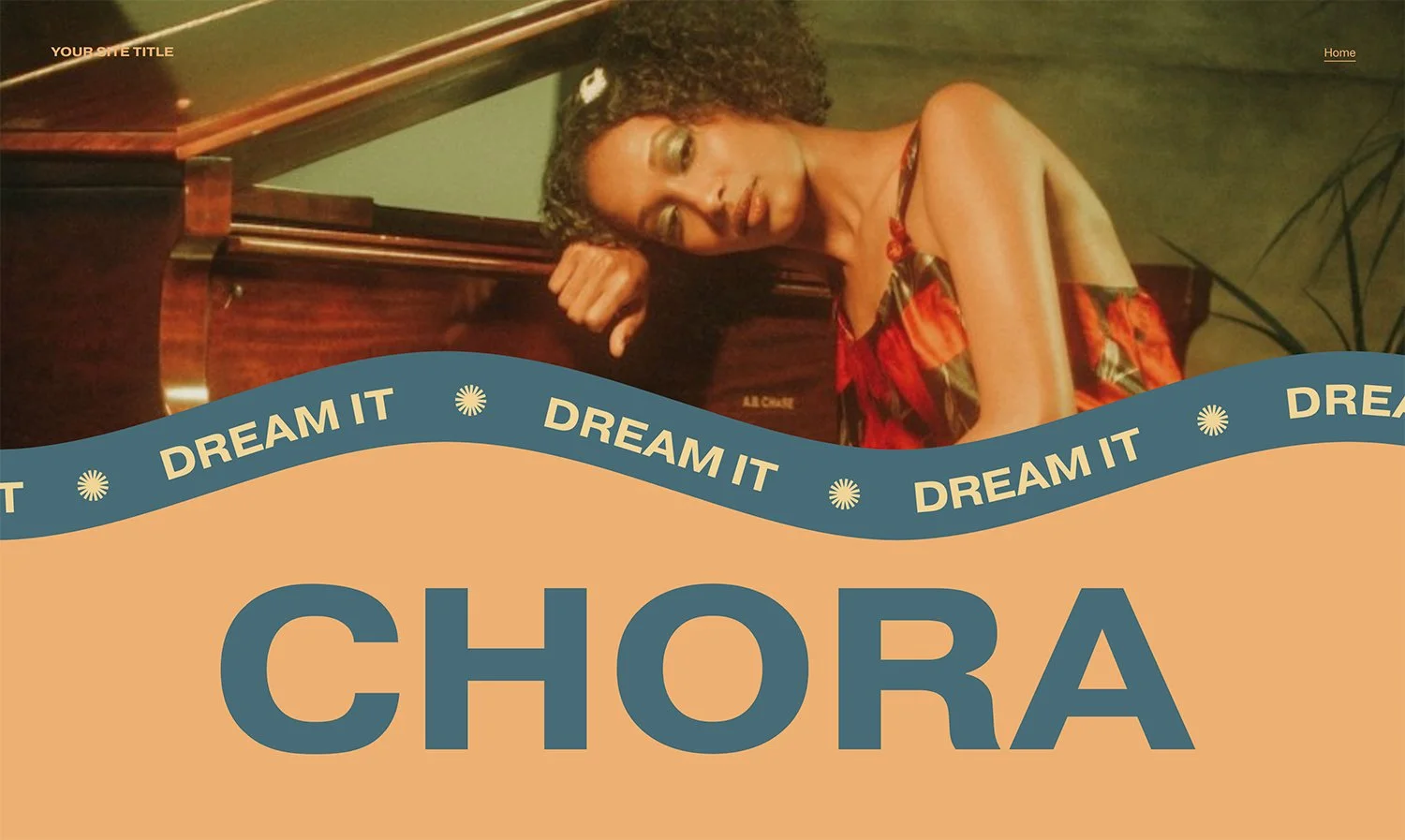 Wavy Background for Scrolling Text