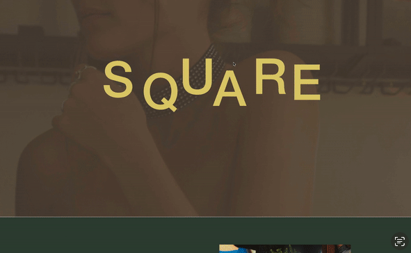 Gliding Letters Animation