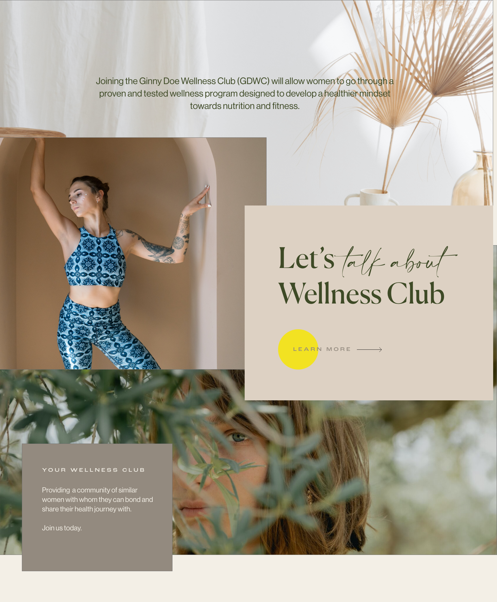 Overlapping Sections Layout