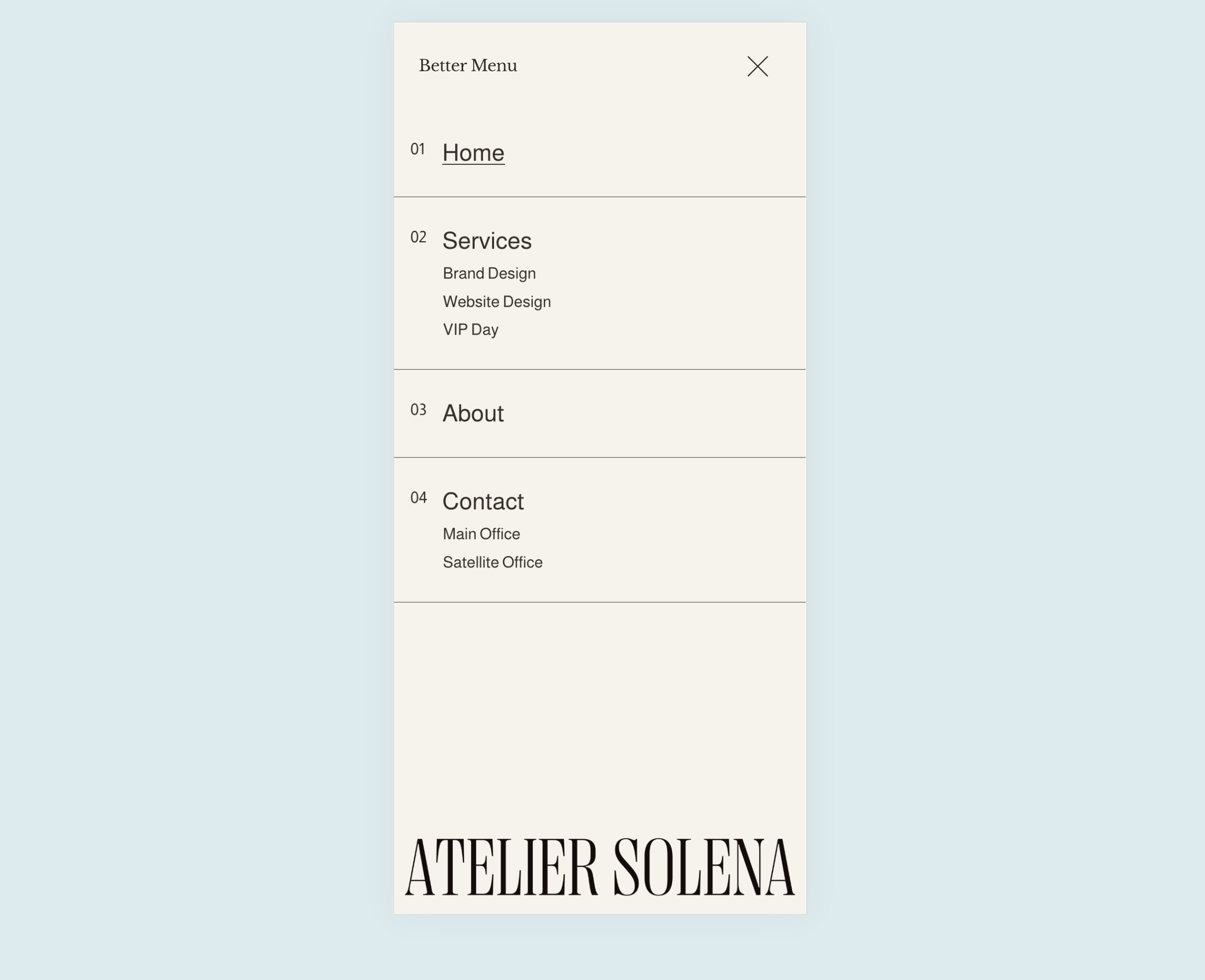 Enhanced Mobile Menu