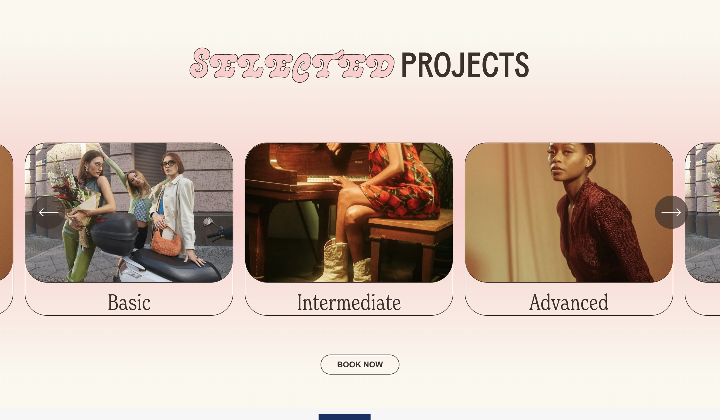 Bordered Carousel Cards