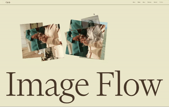 Image Flow Cursor Effect