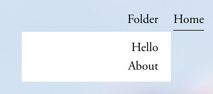 Clickable Folder Navigation Titles
