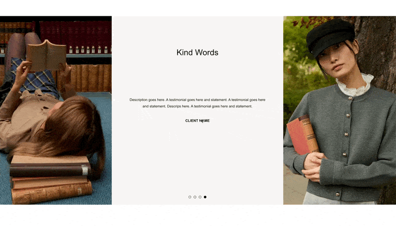 Gallery Testimonial Slideshow