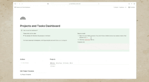 Notion Project Tracker and Designer Portral — Squarestylist