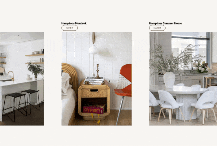 Horizontal Scrolling List Section — Squarestylist