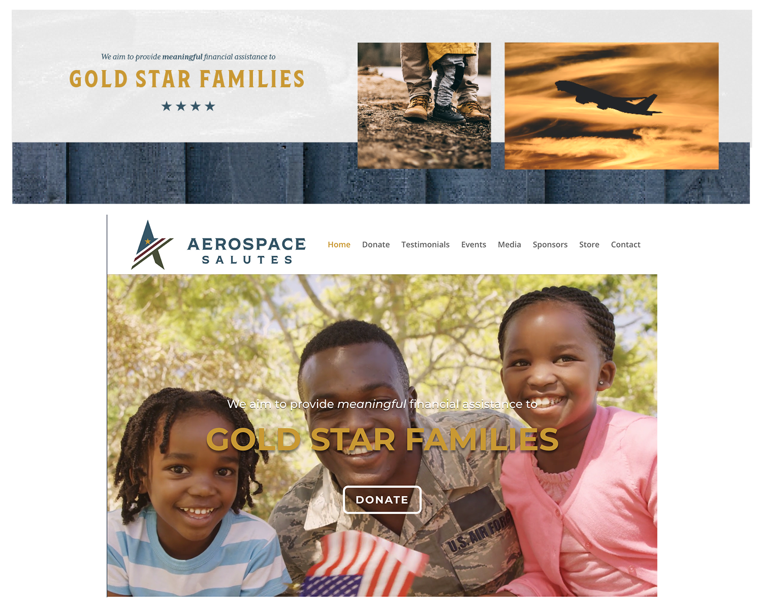 Aerospace Salutes Logo & Branding