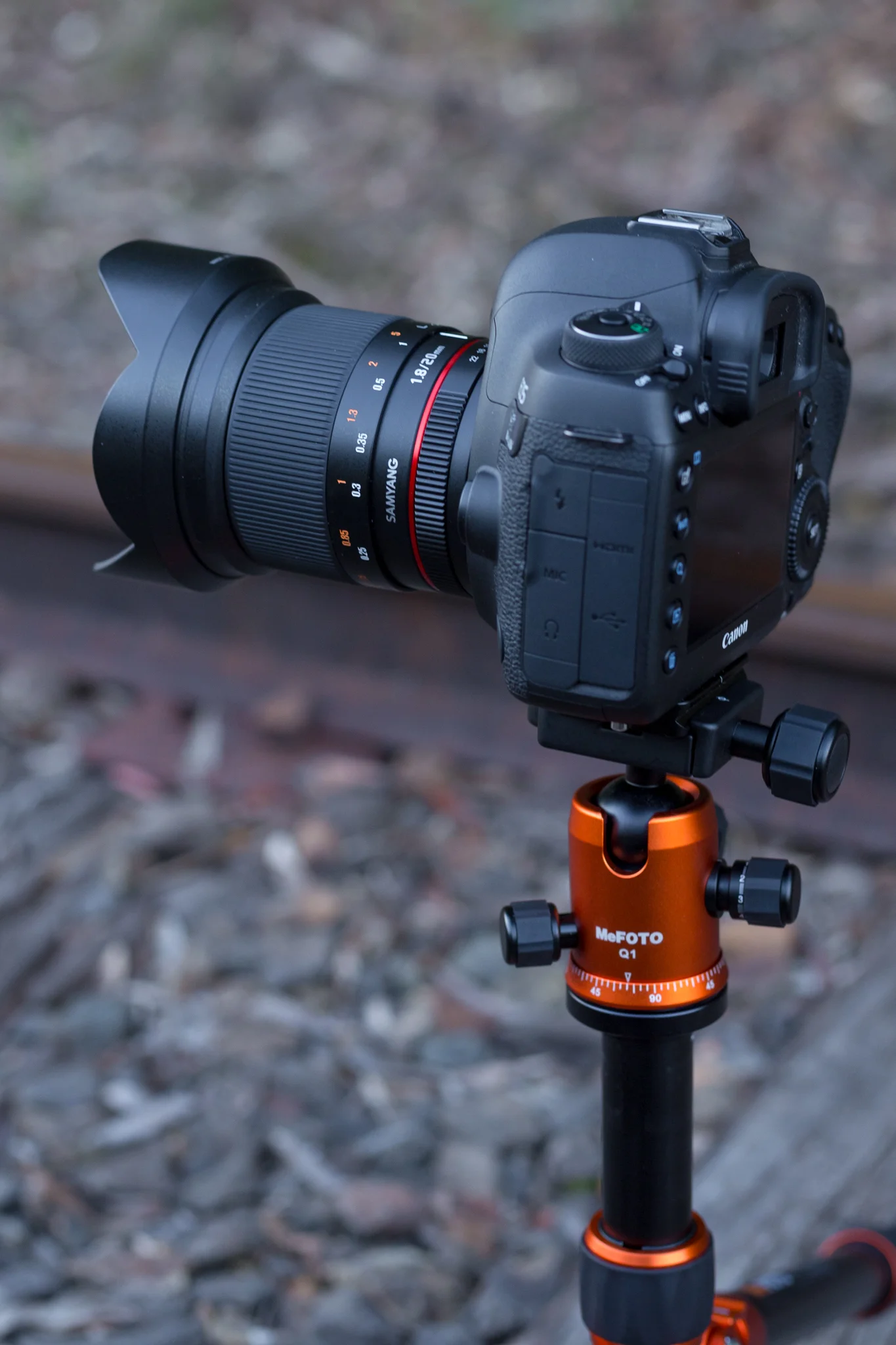 Out catching a sunset then some astro on an old train line. MeFOTO RoadTrip with Canon 5D MK IV and Samyang 20mm f/1.8 lens.