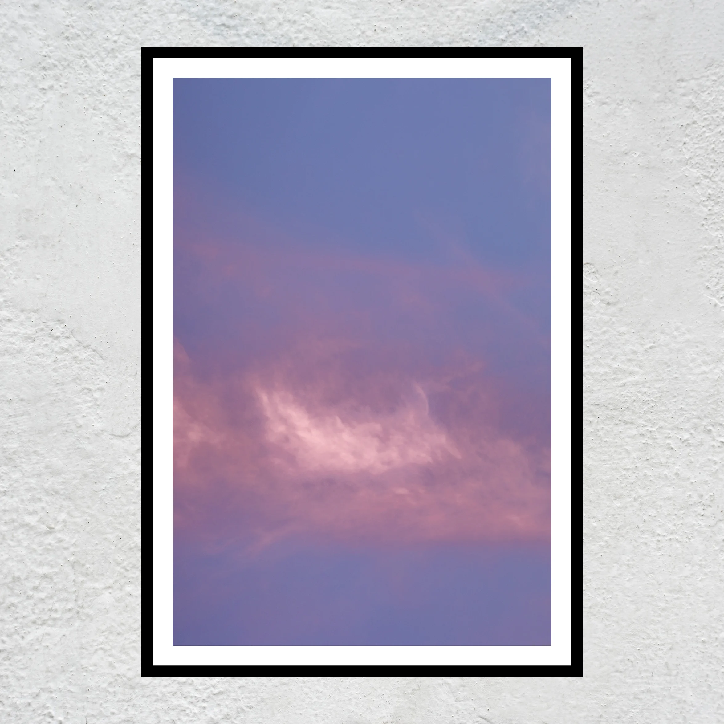 Little Fluffy Cloud WB Black Frame sq white concrete wall.jpg