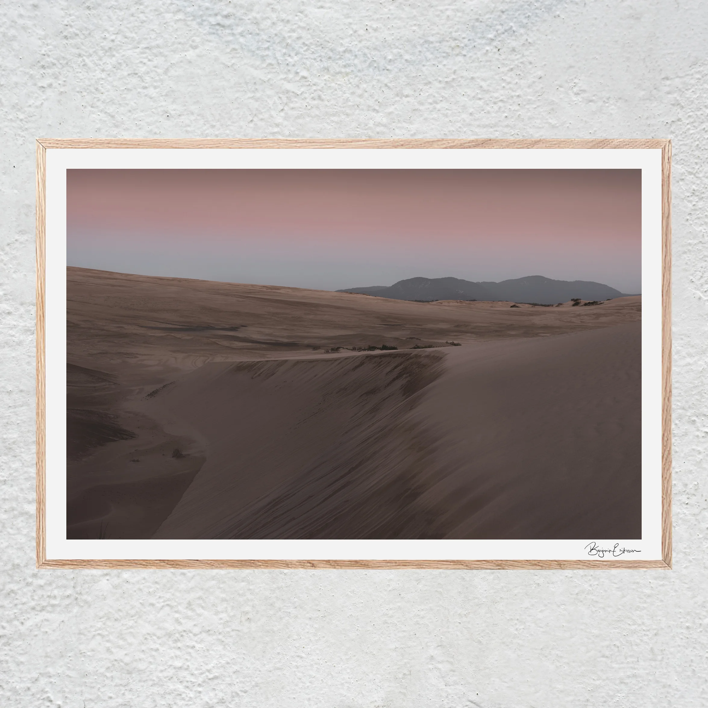 Peachy Dunes Sunset Oak Centered No 2 sq white concrete wall.jpg