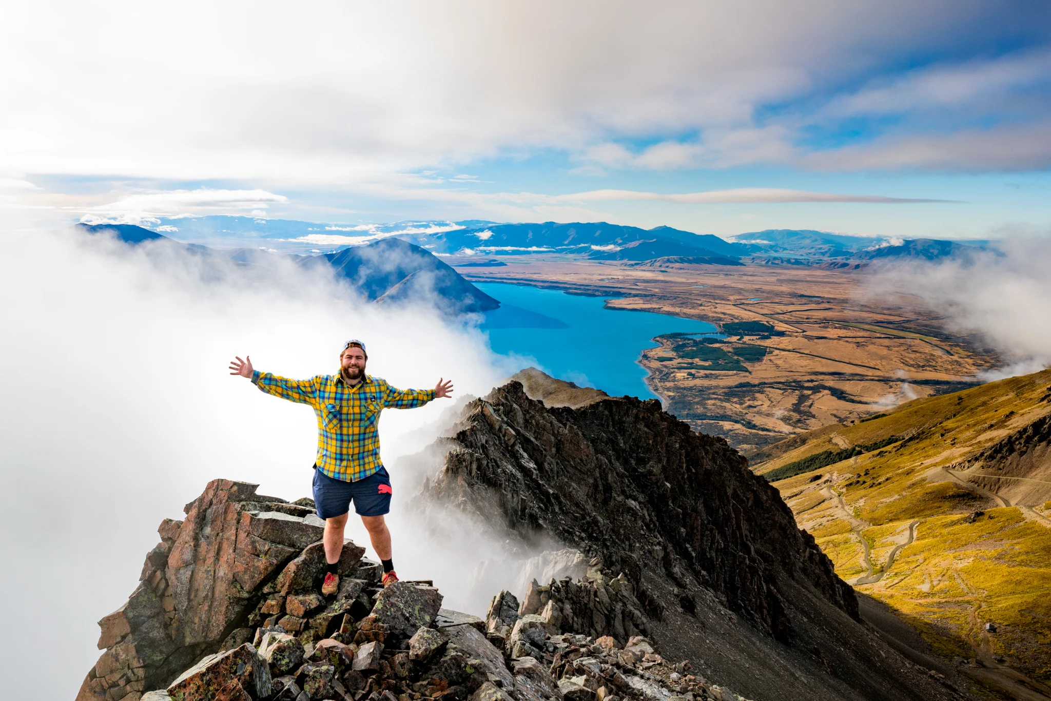 Talman Madsen: Finding myself at home with this breathtaking view from high above Lake Ohau.