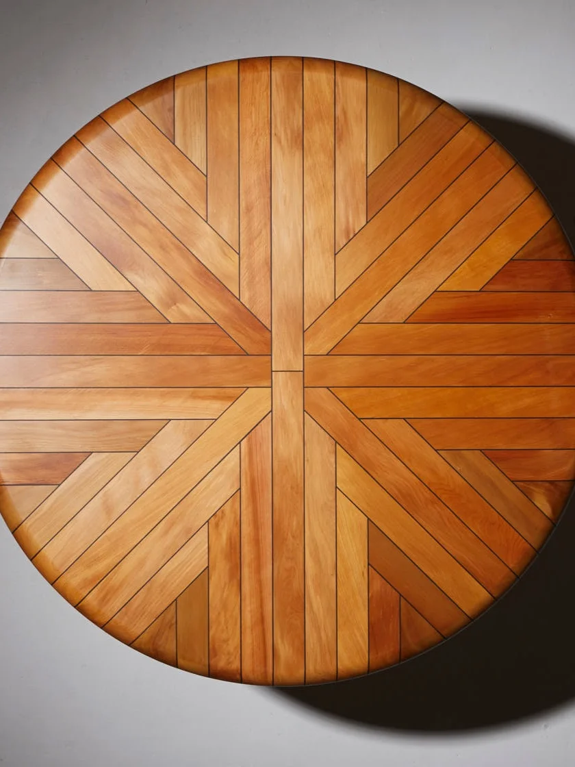 River Timber: Rescued River Matai: A native wood of New Zealand, the trees are sourced from the rivers of the South Island. Submerged logs of Matai are rescued by our partners and makers Treology. The journey of this material starts in those beautiful West Coast rivers. A GPS location marker is placed under each table so you know where the tree came from.