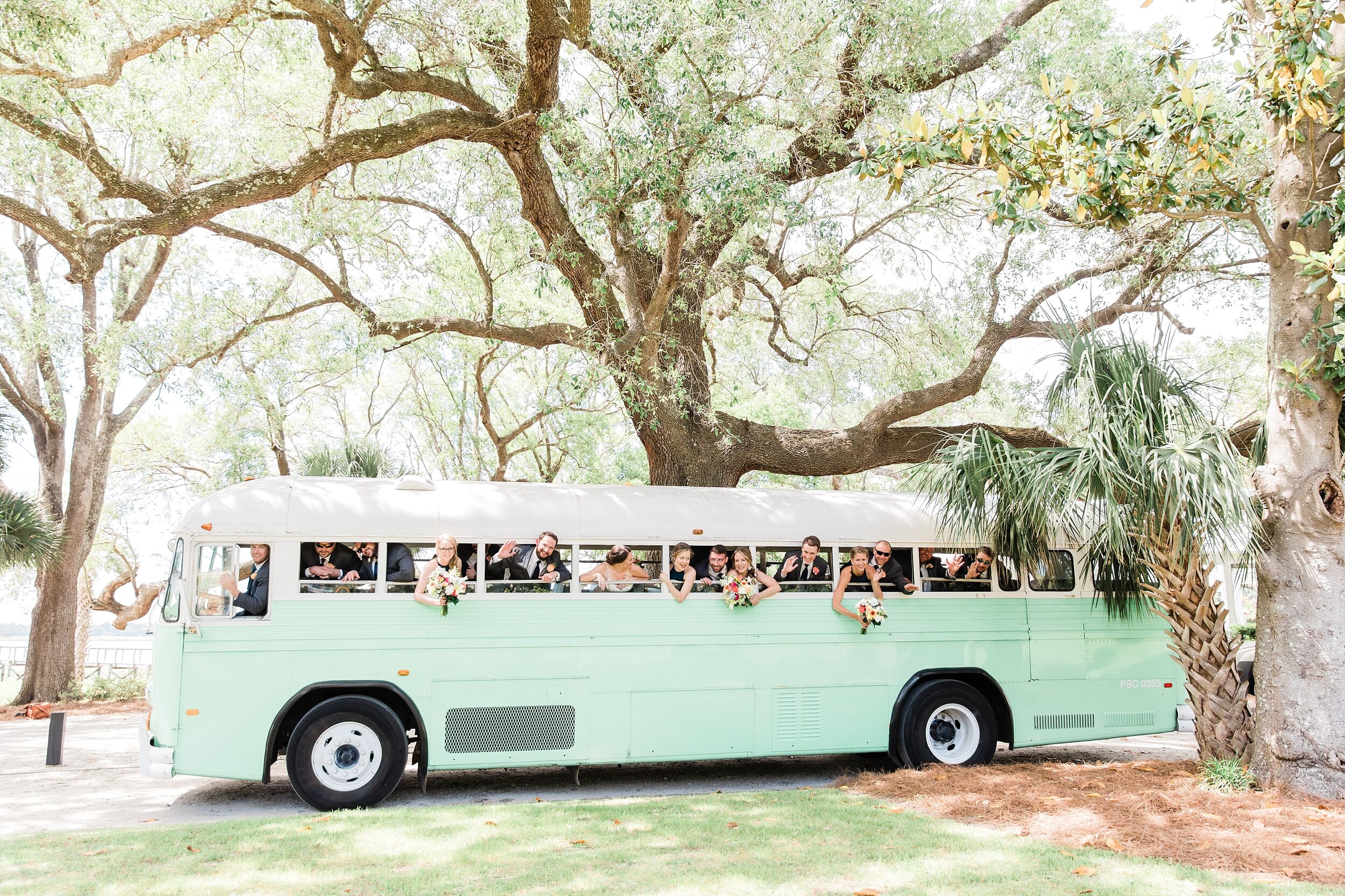 Lowndes Grove - Ava Moore Photography - Rachel & Tyler - bus - Charleston Wedding Planner.jpg