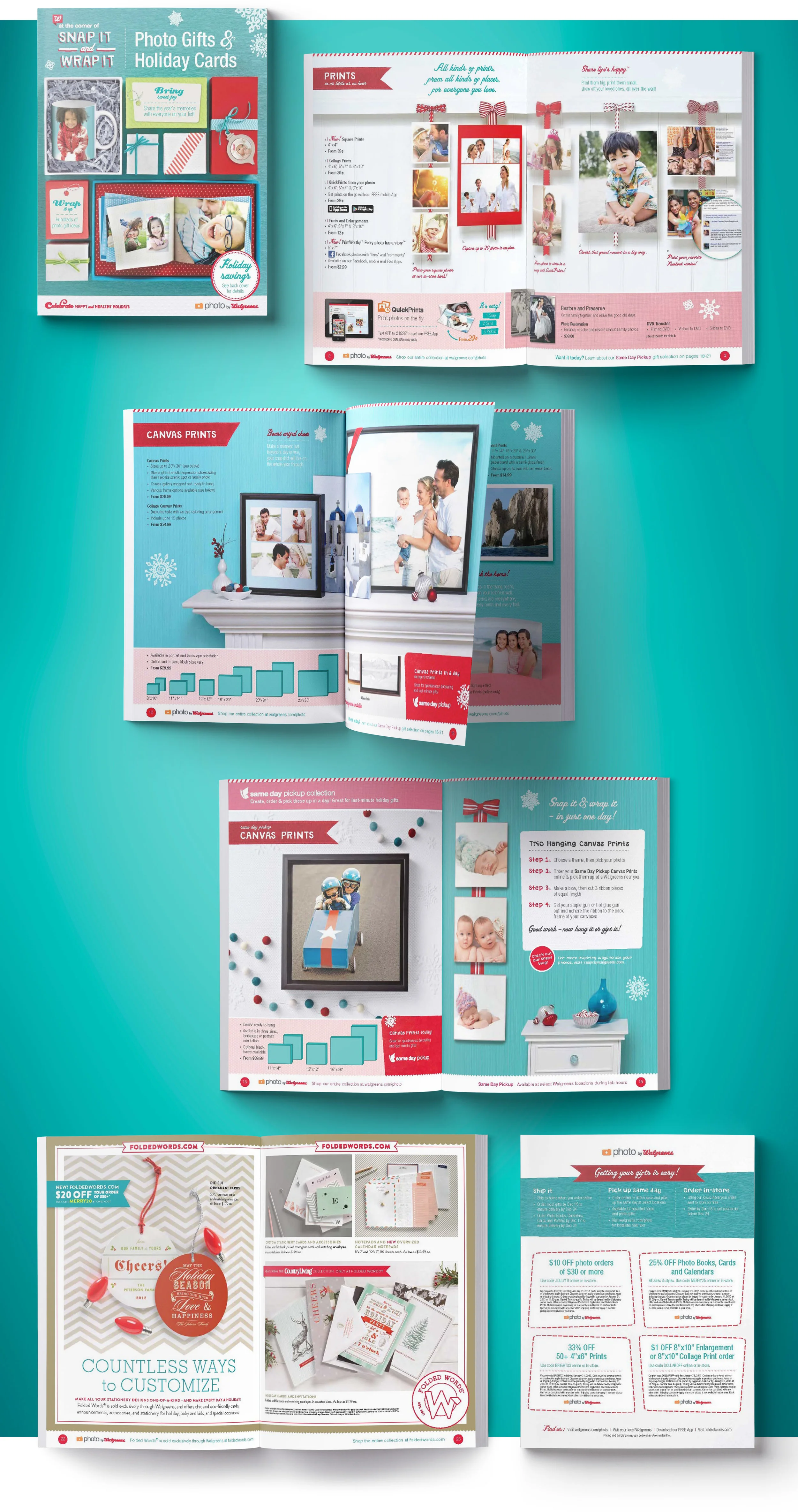 WALGREENS PHOTO PRINT ART DIRECTION & PRINT DESIGN — Melissa DuFresne